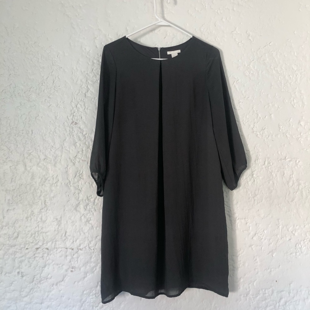 Dark Grey Shift Dress